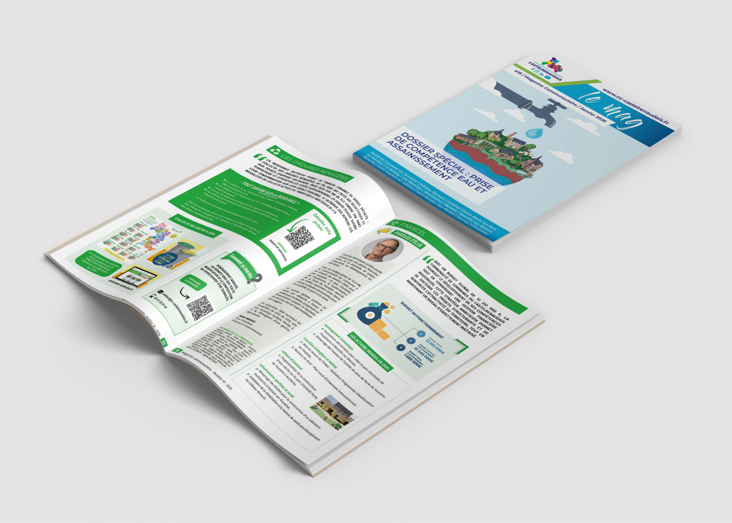 Magazine pour la Communauté de Communes du Castelrenaudais