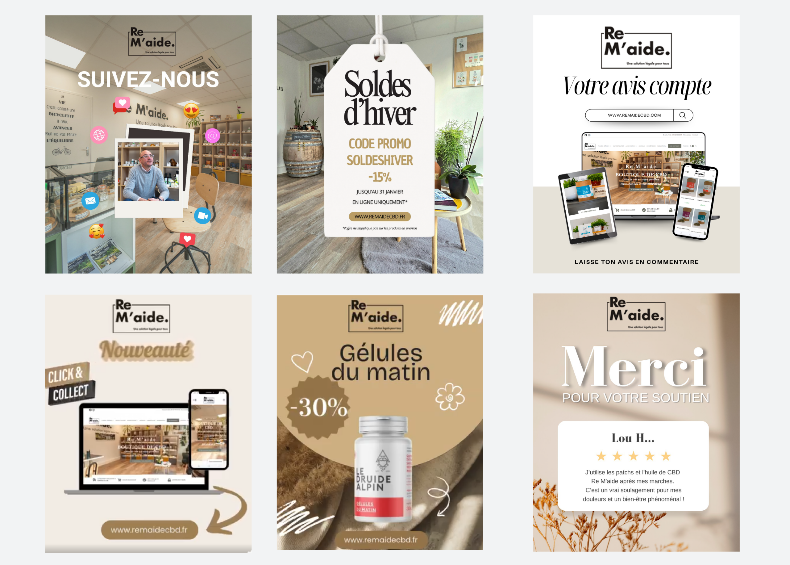 Remaide - Gestion des réseaux sociaux