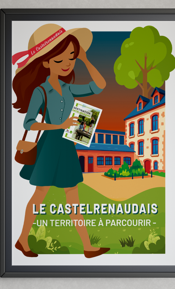 Affiche tourisme pour le Castelrenaudais